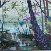 Rainforest scene on canvas by Melanie Hava